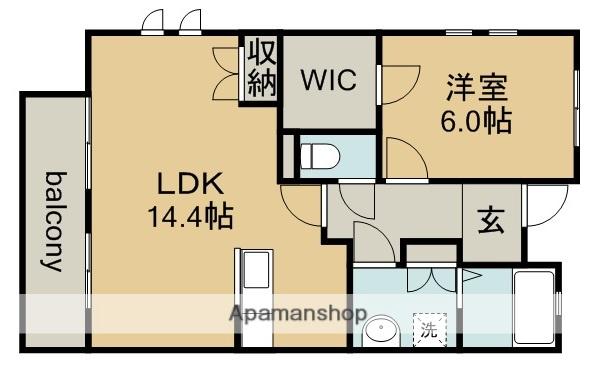 中央本線 勝川駅(ＪＲ) 徒歩23分 3階建 築18年(1LDK/2階)の間取り写真
