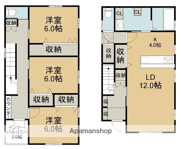 ＪＲ東海交通城北線 味美駅(東海交通) 徒歩12分 2階建 築5年(3LDK)の間取り写真