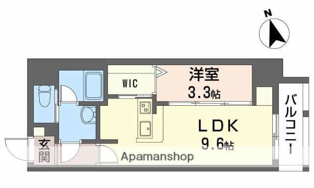 SUGAR HILLS OZONE TERRACE(1LDK/5階)の間取り写真