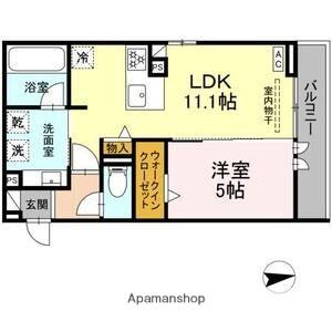 D-ASTRO(1LDK/1階)の間取り写真