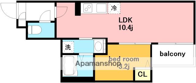 JACK YAYOIⅠ(1LDK/1階)の間取り写真