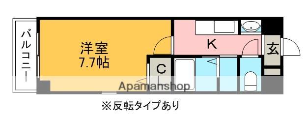 WILL DO 勝川(1K/3階)の間取り写真