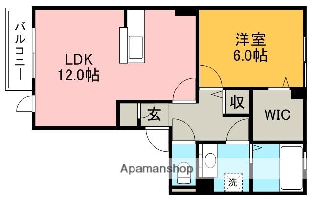 クレールシェノワ(1LDK/1階)の間取り写真