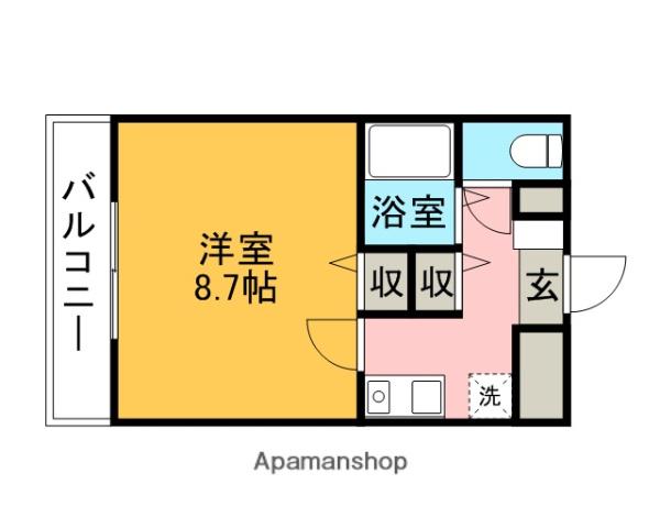 さくら館(1K/1階)の間取り写真