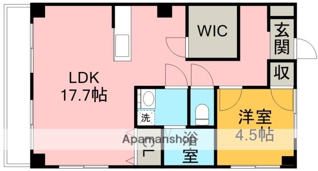 吉田ハイツ(1LDK/2階)の間取り写真