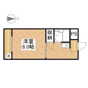 エクセル羽黒(1DK/4階)の間取り写真