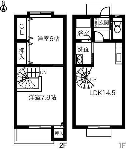 ＡＢＥＮＤ(2LDK)の間取り写真