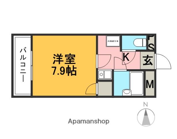 グランフォーラム(1K/1階)の間取り写真