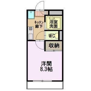 ファースト36(1K/1階)の間取り写真