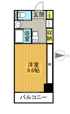 エポックステージ(1K/3階)の間取り写真