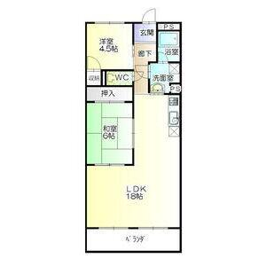 横吹小菅ビル(2LDK/2階)の間取り写真