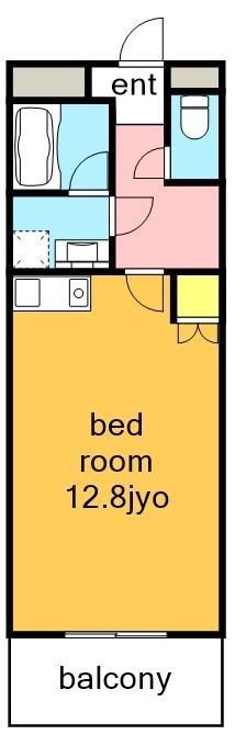 ANNEX ASAI(1K/1階)の間取り写真