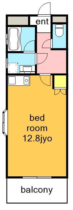 ANNEX ASAI(1K/3階)の間取り写真