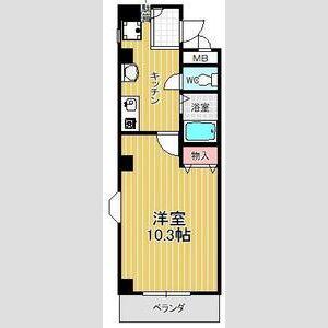 グラン・シャリオ(1K/1階)の間取り写真