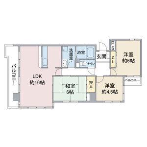 メゾンSK(3LDK/2階)の間取り写真