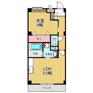 イル・ボヌール(1LDK/1階)の間取り写真