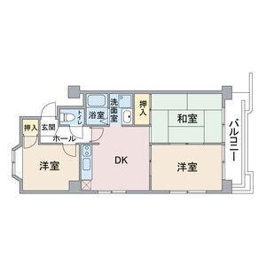 リバーサイドハーチャ(3DK/3階)の間取り写真