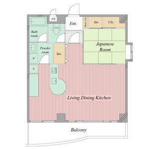 ラヴィアンムロガ(1LDK/3階)の間取り写真