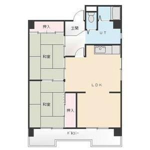 向が丘ハイツ(2LDK/3階)の間取り写真