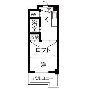 サン・ウエダビルI(1K/3階)の間取り写真