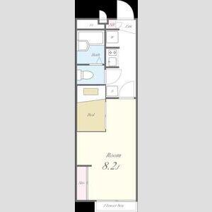 パレス植田山(1K/2階)の間取り写真
