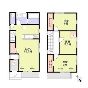 名古屋市鶴舞線 植田駅(名古屋市営) 徒歩28分 2階建 築2年(3LDK)の間取り写真