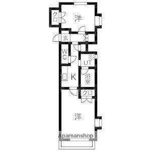 CREST GAREN M(2K/4階)の間取り写真