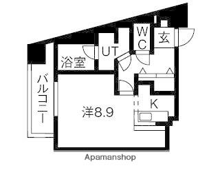メゾン浅井(ワンルーム/3階)の間取り写真
