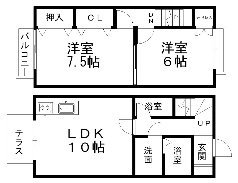 ＬＩＶＥＲＴＥ(2LDK)の間取り写真