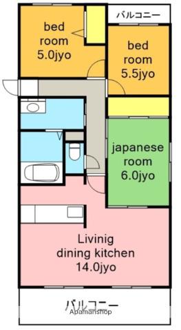 コートアベニュー(3LDK/2階)の間取り写真