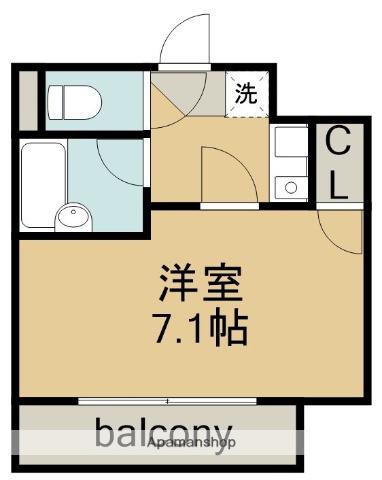 しあわせSO(1K/4階)の間取り写真