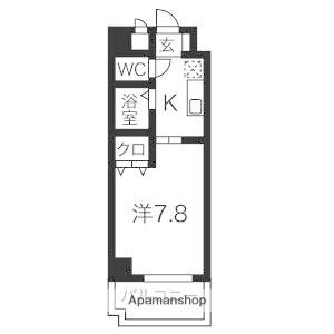 びいⅥ植田(1K/7階)の間取り写真
