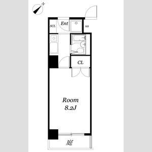 カーサノア八事(1K/1階)の間取り写真