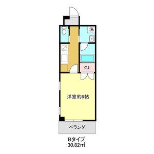 パークサイドステラ(1K/3階)の間取り写真