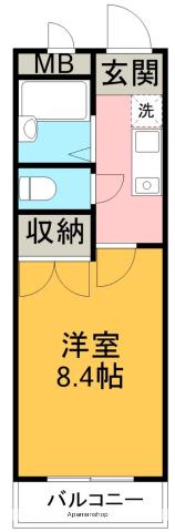 エスポア八田(1K/3階)の間取り写真