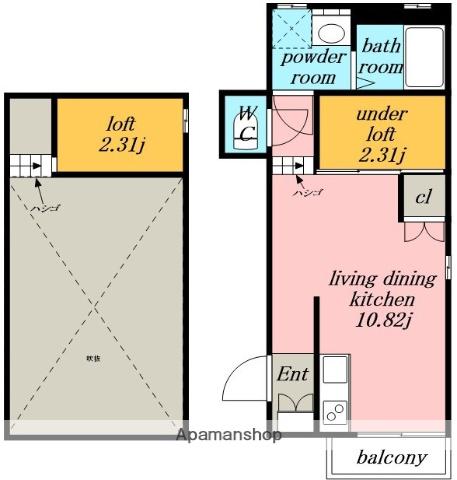 LA LUCE名駅南(ワンルーム/2階)の間取り写真