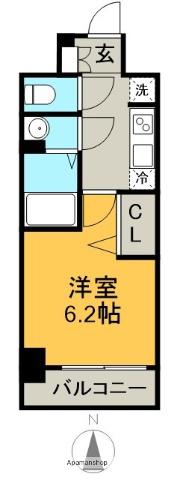 A&G KAMEJIMA(1K/9階)の間取り写真