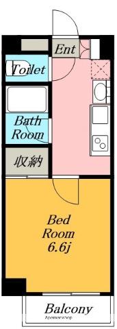 AXIS(1K/6階)の間取り写真