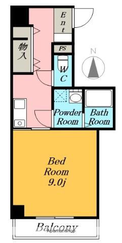 ビオラ名駅西(1K/8階)の間取り写真