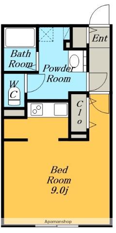 クレストタップ名古屋ウエスト(ワンルーム/3階)の間取り写真