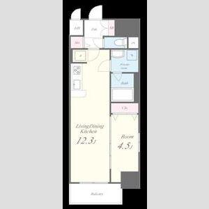 ファンファーレ黄金(1LDK/3階)の間取り写真