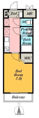AXIS NAGOYAN SW(1K/10階)の間取り写真