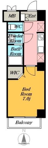 AXIS NAGOYAN SW(1K/8階)の間取り写真