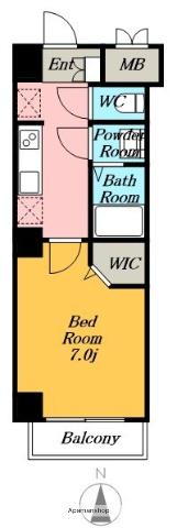 AXIS NAGOYAN SW(1K/9階)の間取り写真