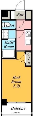 アドバンス名古屋アウリィ(1K/6階)の間取り写真