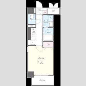 アフロディーテ(1K/6階)の間取り写真