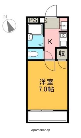 サンパークみずほ(1K/2階)の間取り写真