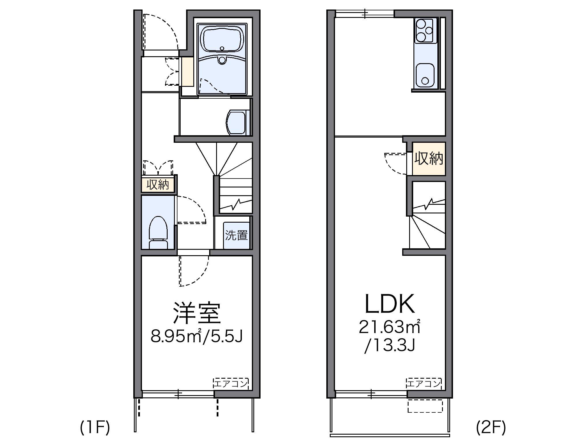 レオネクスト桜道(1LDK/1階)の間取り写真