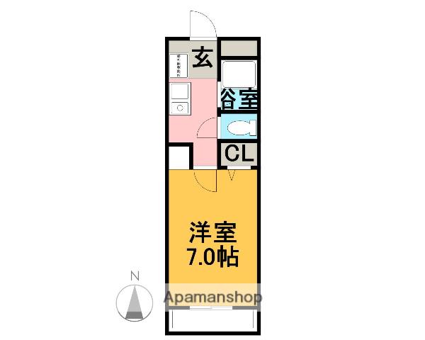 コーポ大松(1K/2階)の間取り写真