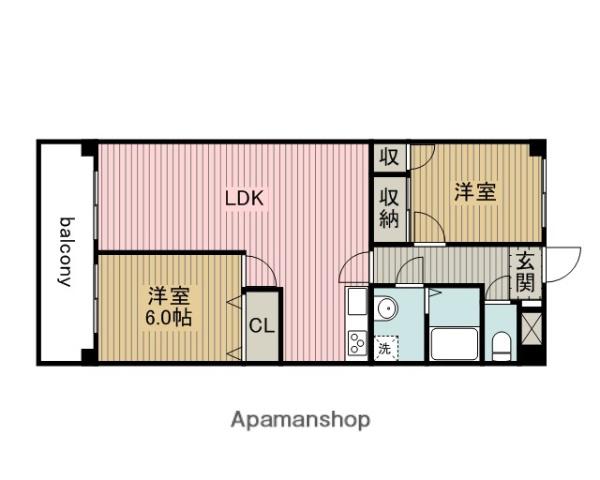 ESPERANZA(2LDK/1階)の間取り写真